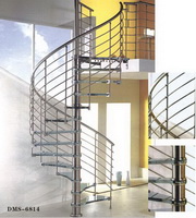 Arc stainless Steel Glass Staircase